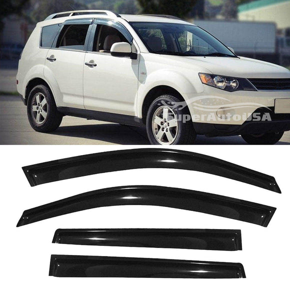 Fit 2010-2015 Lexus RX350 RX450h Out-Channel Vent Window Visors Rain Sun Wind Guards Shade Deflectors