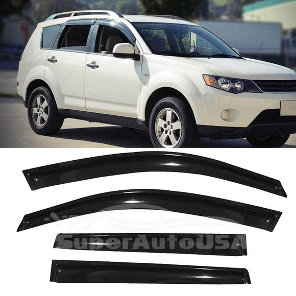 Fit 2015-2024 Nissan Murano Out-Channel Vent Window Visors Rain Guards Shade Deflectors