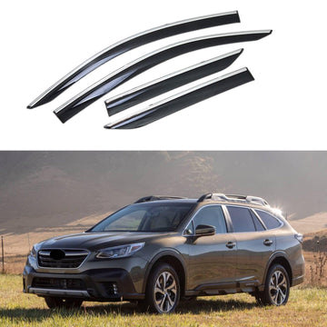 Se adapta a Chevrolet Suburban 2015-2021, molduras cromadas con clip, viseras para ventanas, protectores contra la lluvia, el sol y el viento, deflectores de sombra 