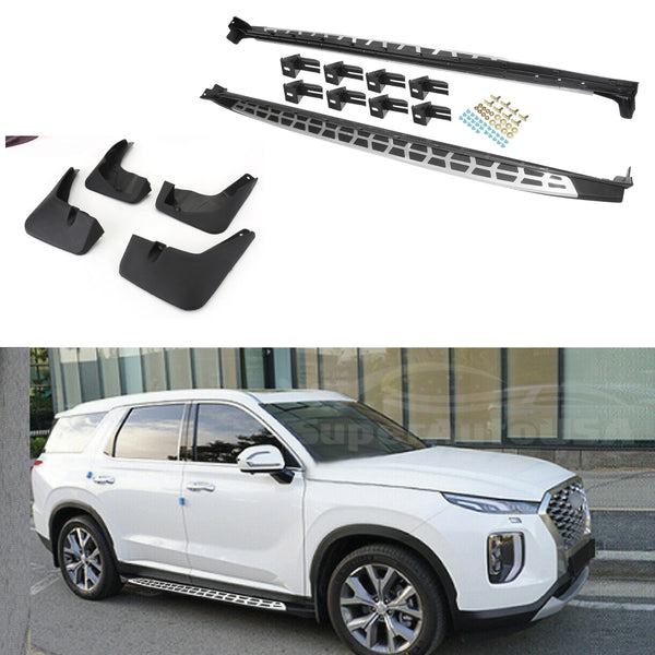For Hyundai Palisade 20202022 Running Boards Side Step Nerf Bar & Mud