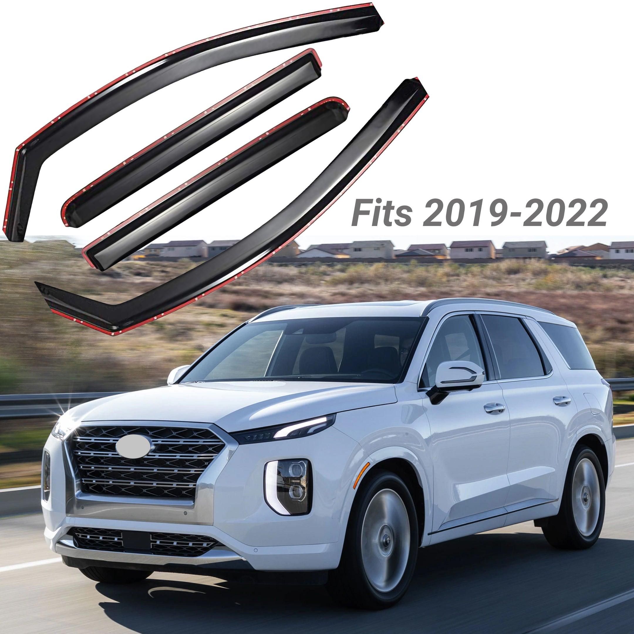 For Hyundai Palisade 2019-2022 In-Channel Vent Window Visors Rain Sun