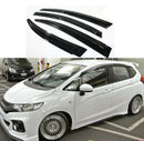 Fit 2015-2020 HONDA FIT JAZZ HATCHBACK 3D Mugen Style Vent Window Visors Rain Sun Wind Guards Shade Deflectors-1