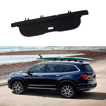 Funda retráctil para maletero trasero de Honda Pilot 2016-2021 (negra) 