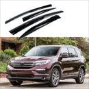 Fit 2016-2022 Honda Pilot 3D Mugen Style Vent Window Visors Rain Sun Wind Guards Shade Deflectors-1