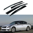 Fit 2007-2015 INFINITI G25 G35 G37 Q40 3D Mugen Style Vent Window Visors Rain Sun Wind Guards Shade Deflectors-1