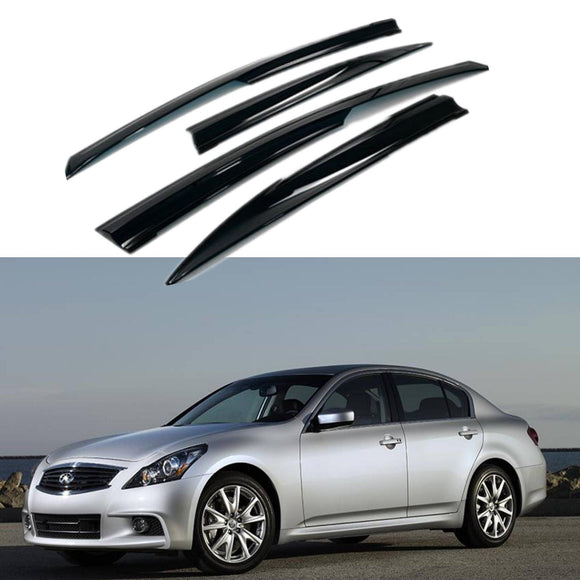 Fit 2007-2015 INFINITI G25 G35 G37 Q40 3D Mugen Style Vent Window Visors Rain Sun Wind Guards Shade Deflectors