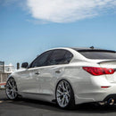 For 2014-2022 Infiniti Q50 ST Style Lower Side Skirt Extension Lip (Gloss Black)-3