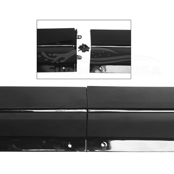Ajuste 2014-2021 Infiniti Q50 4 puertas sedán estilo MOD negro ABS faldones laterales kit de carrocería (negro)