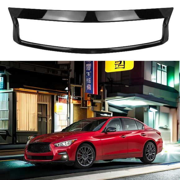 Ajuste para la cubierta embellecedora de la rejilla del parachoques delantero del sedán Infiniti Q50 2014-2023 