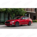 Ajuste para la cubierta embellecedora de la rejilla del parachoques delantero del sedán Infiniti Q50 2014-2023 -2