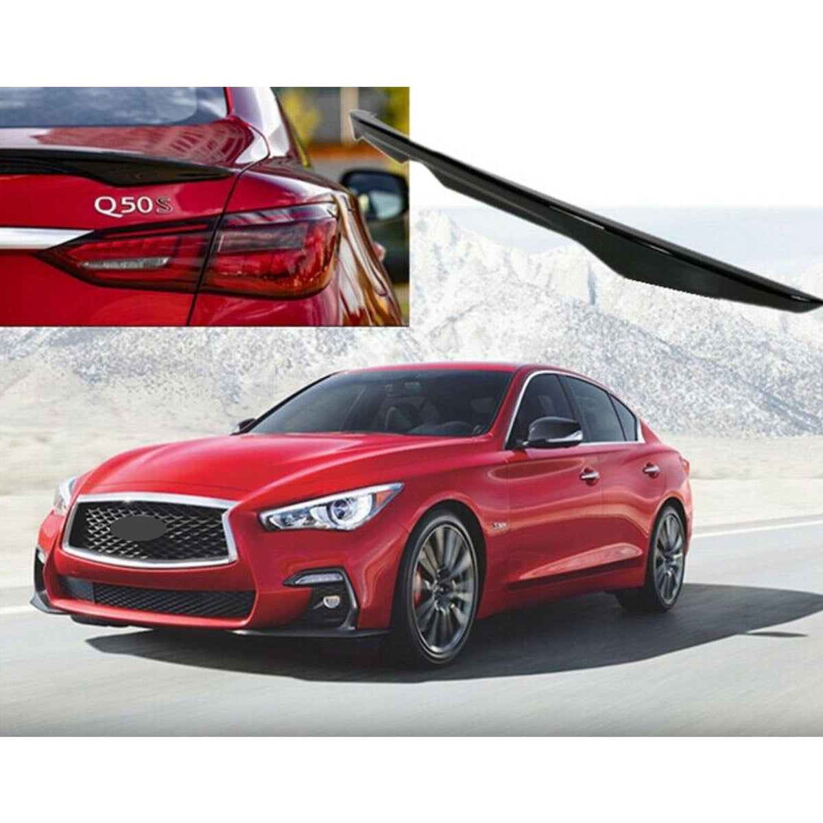 Infinity Xq50 Rear End Rear Spoiler & Wings | Fit INFINITI Q50 (2018-2024) | SuperAutoUSA