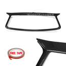 Fits 2017-2022 Q60 Front Grille Grill Outline Cover (Carbon Fiber Print)-5