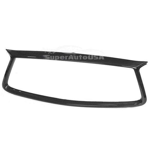 Fits 2017-2022 Q60 Front Grille Grill Outline Cover (Carbon Fiber Print)