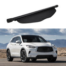Se adapta a Infiniti QX50 2019-2020, cubierta de carga retráctil para baúl trasero y red gratuita (negra) -2