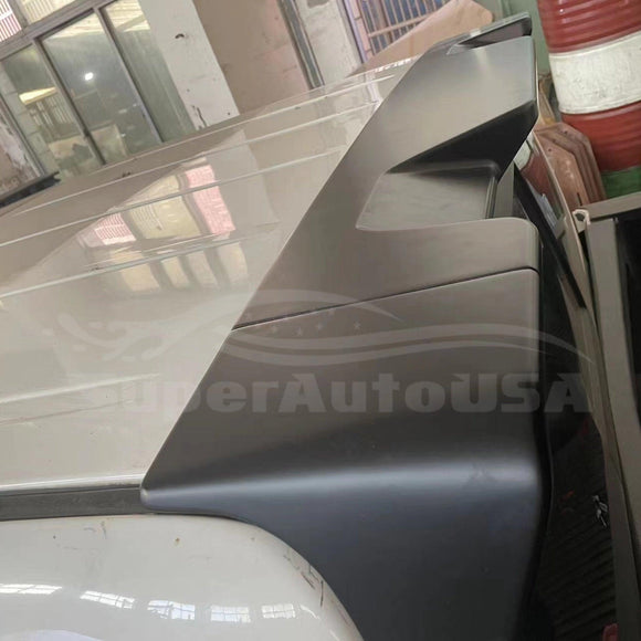 Fits 2019-2021 RAM 1500 Rear Protector Truck Cab Spoiler (Gloss Black)