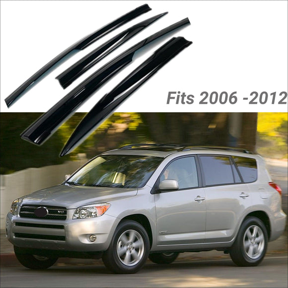 Se adapta a TOYOTA RAV4 2006-2012, viseras de ventilación estilo Mugen 3D, protectores contra la lluvia, el sol y el viento, deflectores de sombra 