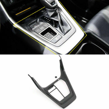 Se adapta a la cubierta de la caja del panel de cambios de posición de marcha de Toyota RAV4 2019-2024 (impresión de fibra de carbono) 
