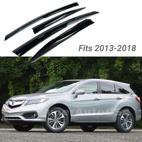 Se adapta a Acura RDX 2013-2018, viseras para ventanas con ventilación estilo Mugen 3D, protectores contra la lluvia, el sol y el viento, deflectores de sombra 