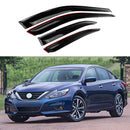 Fit 2013-2018 Nissan Altima Out-Channel Vent Window Visors Rain Sun Wind Guards Shade Deflectors-1