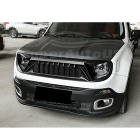 Fit 2015-2018 Jeep Renegade Front Bumper Upper Grill Grille Assembly Shark