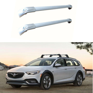 Barra transversal para equipaje compatible con Buick REGAL TourX Silver 2018-2020 