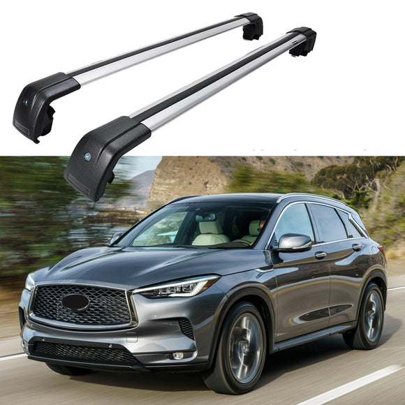 Fit 2017-2021 Infiniti QX50 SUV Top Roof Rack Cross Bar Baggage Luggage Carrier Bar