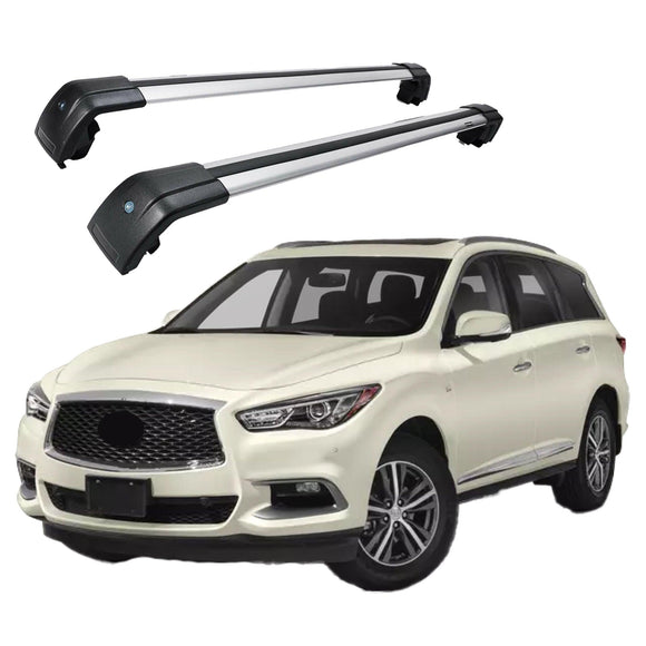 Roof Rack Cross Bar Silver INFINITI QX60 (20142020) SuperAutoUSA