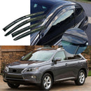 Compatible con Lexus RX350 RX450H 2010-2016, molduras de estilo de fibra de carbono, viseras para ventanas, protectores contra la lluvia, el sol y el viento, deflectores de sombra -1