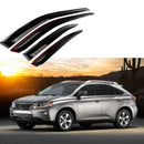 Fit 2010-2015 Lexus RX350 RX450h Out-Channel Vent Window Visors Rain Sun Wind Guards Shade Deflectors-1
