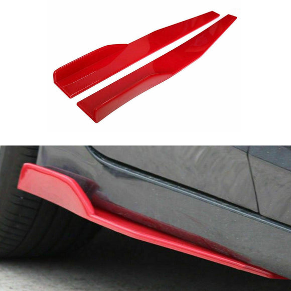 Fit 2008-2024 Audi A6 Side Skirts Splitters Spoiler Diffuser Wings (Red)