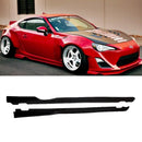 Fit 2013-2021 Subaru Scion FRS BRZ GT86 Black GR Style Side Skirts Body kit-1