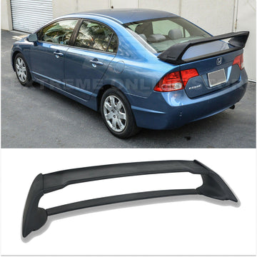 Alerón trasero Mugen RR Style para Honda Civic Sedan 2006-2011 (negro imprimación) 