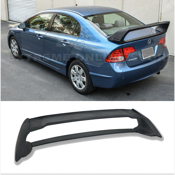 Alerón trasero Mugen RR Style para Honda Civic Sedan 2006-2011 (negro imprimación) 
