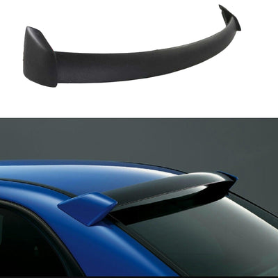 Fit 2002-2007 Subaru WRX STI Rear Roof Window Spoiler (Unpainted Black)
