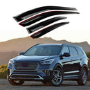 For Hyundai Santa Fe Sport 2013-2018 3D Mugen Style Vent Window Visors Rain Sun Wind Guards Shade Deflectors-1