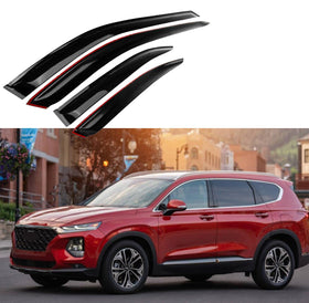 Rain Guard & Visor - Out-Channel Fits Hyundai SantaFe ( 2019-2023 )