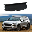 For Hyundai Santa Fe 2019-2021 Luggage Rear Trunk Retractable Tonneau Cargo Cover and Free Net (Black)-1