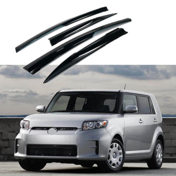 Se adapta a Scion xB 2008-2015, viseras para ventanas con ventilación estilo Mugen 3D, protectores contra la lluvia, el sol y el viento, deflectores de sombra 