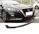 Fit 2020-2024 NISSAN Sentra FRONT BUMPER LIP SPOILER SPLITTER (Gloss Black)-1