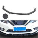 FIT 2020-2024 NISSAN Sentra FRONT BUMPER LIP SPOILER SPLITTER (Carbon Fiber Print)-1