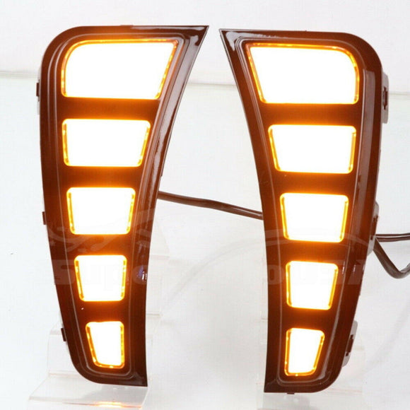 For Hyundai Sonata 2020 2021 LED DRL Daytime Running Light Turn Signal Lamp