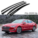 For Hyundai Sonata 2020 up Out-Channel Vent Window Visors Rain Sun Wind Guards Shade Deflectors-2