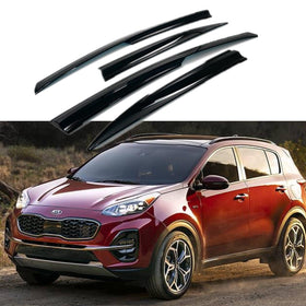 For Kia Sportage 2017-2022 3D Mugen Style Vent Window Visors Rain Sun Wind Guards Shade Deflectors