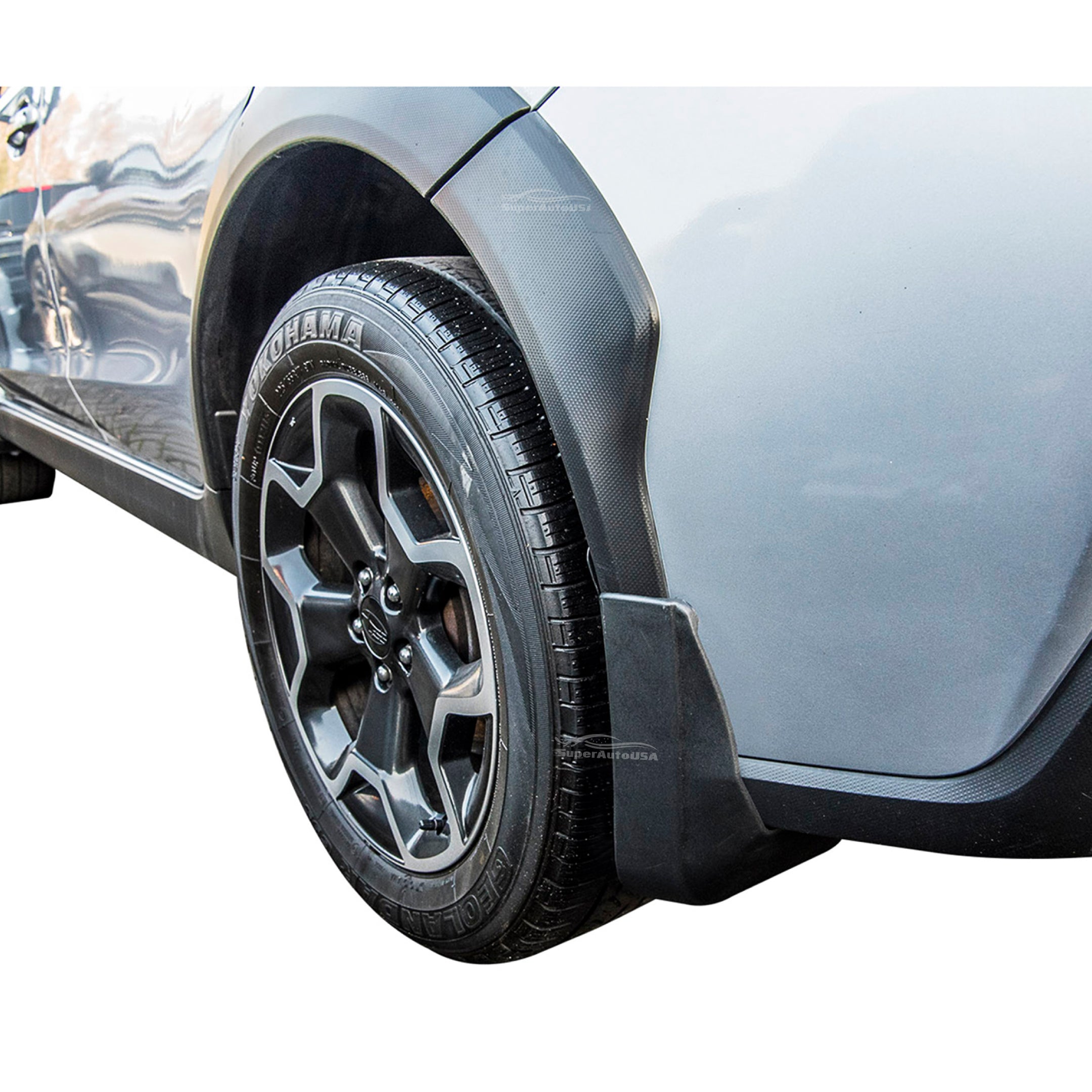 Fit 2018-2021 Subaru Crosstrek 4pcs set BLK Mud Flap Flaps Splash Guards Mudguards - 0