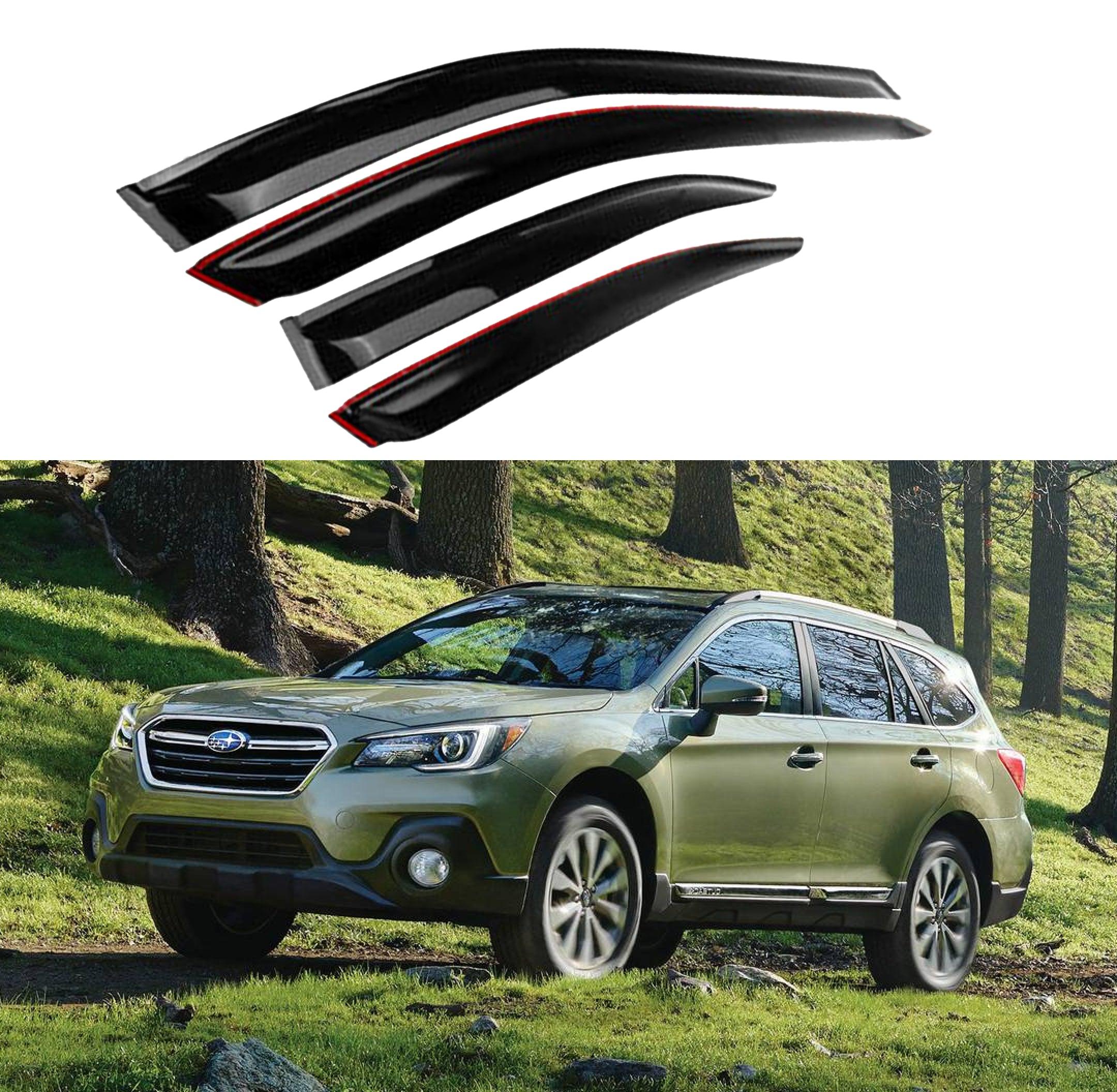 Fit 2015-2019 Subaru Outback Out-Channel Vent Window Visors Rain Sun W ...