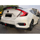 2019 Civic rear lip carbon fiber LED diffuser SuperAutoUSA