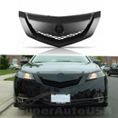 For 2009-2011 Acura TL Front Bumper Upper Grille Assembly (Painted Matte Black)-1