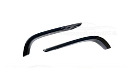 Fit 2018-2024 Toyota Camry TRD Style Black Rear Bumper Side Splitters (Gloss Black)