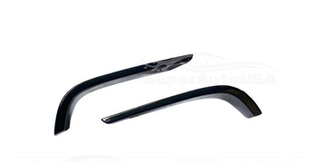 Se adapta a los divisores laterales del parachoques trasero negro estilo TRD de Toyota Camry 2018-2024 (negro brillante) 