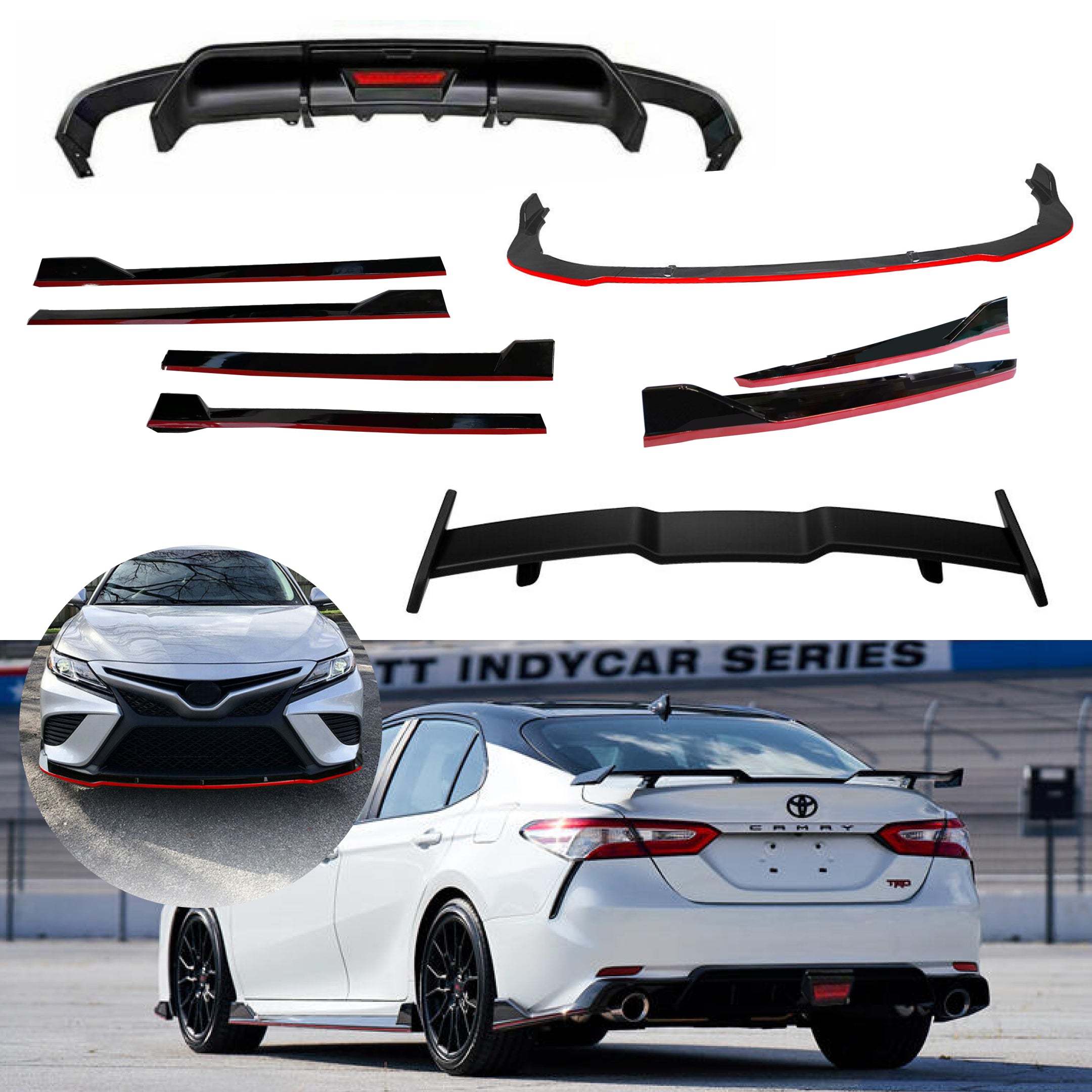 Full Body kit Set - LED Light Fits Toyota Camry 2018-2024